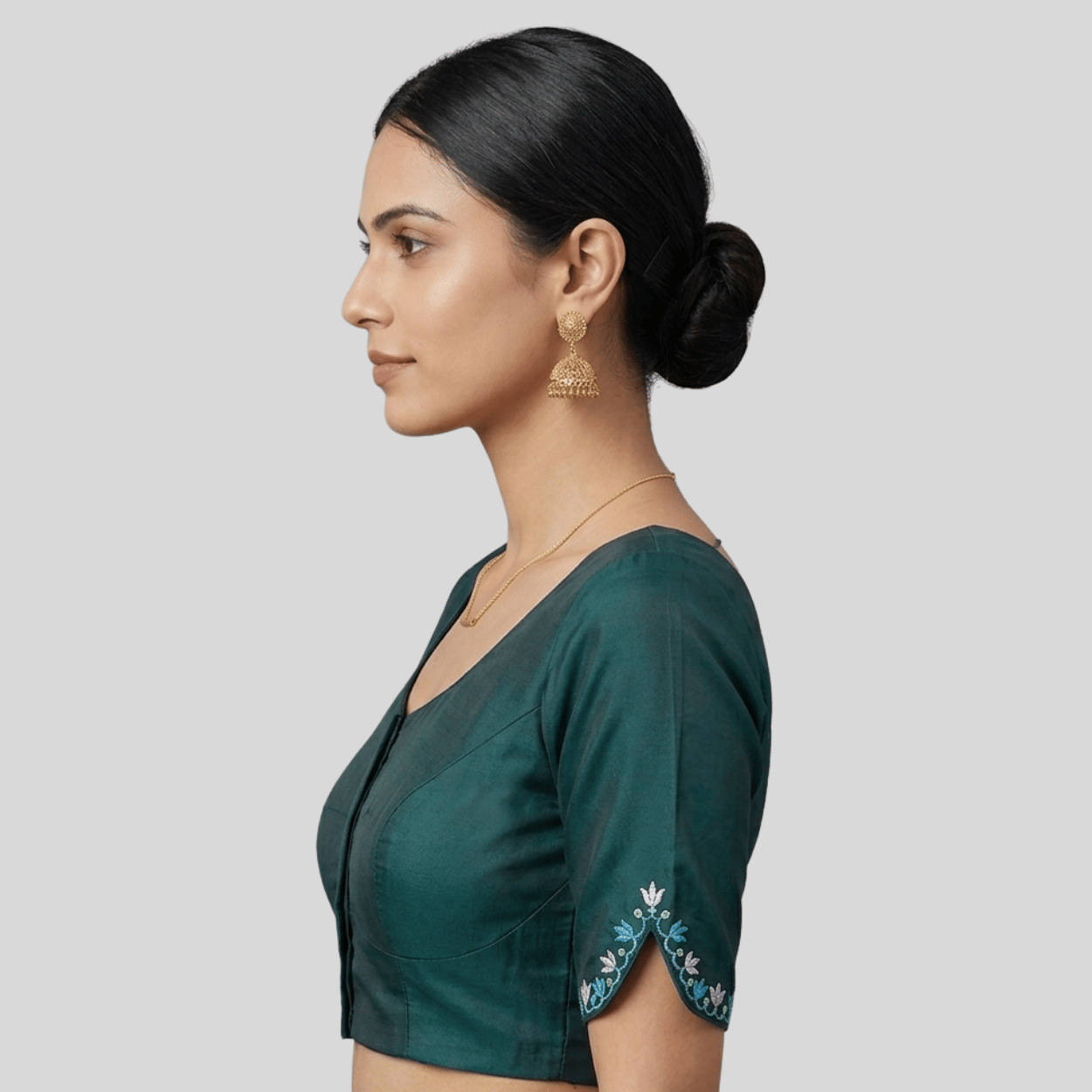 Dark Green Blouse