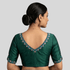 Silk Cotton V-Neck Embroidered Blouse ,Made To Order