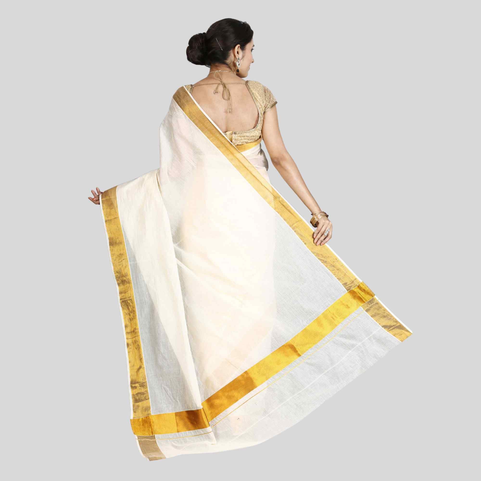 JISB Kerala Kasavu Saree