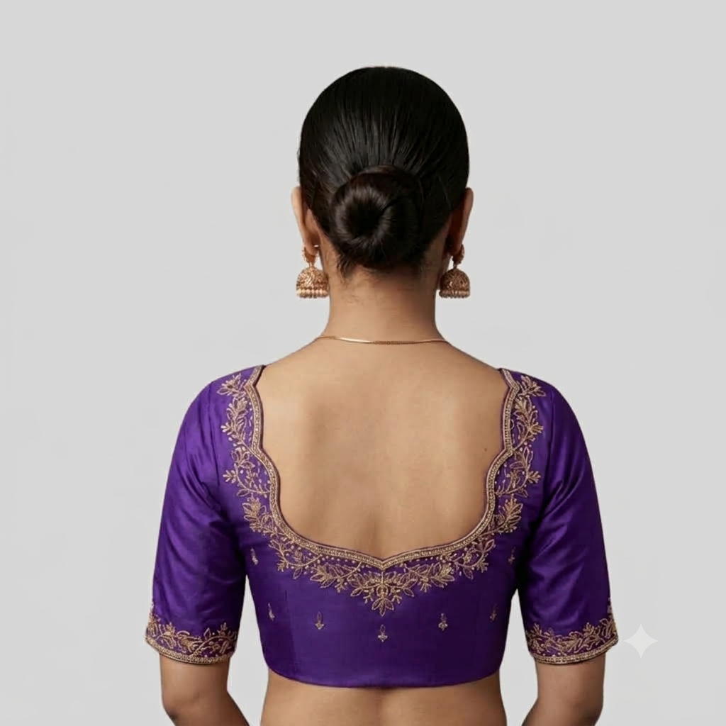 Flower Embroidery Blouse 