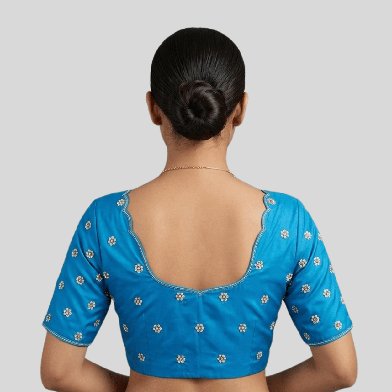 small white floral embroidery
