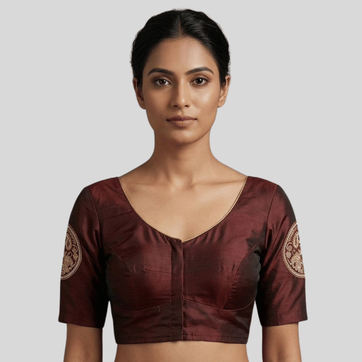 Circular Peacock readymade blouse