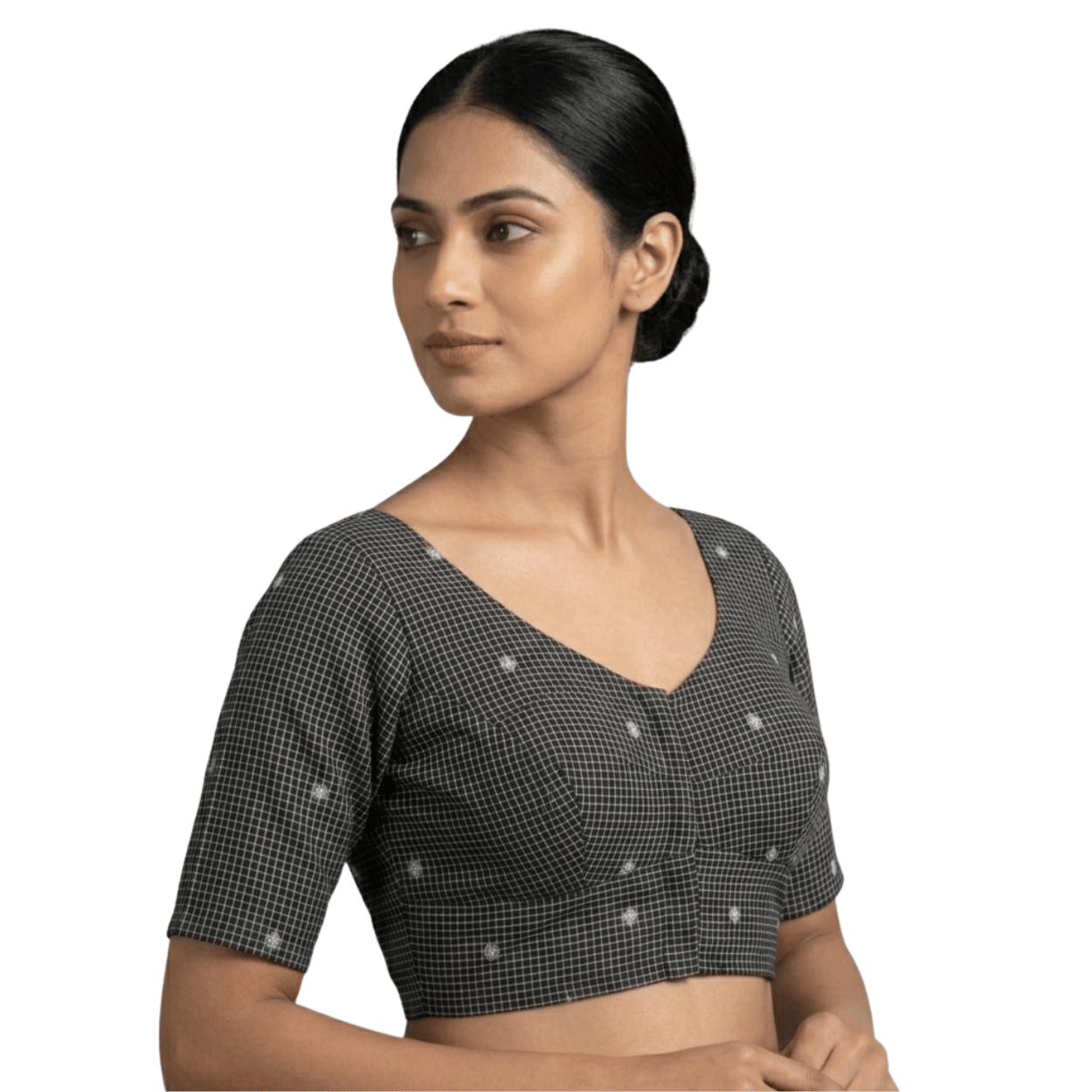 black Checks blouse