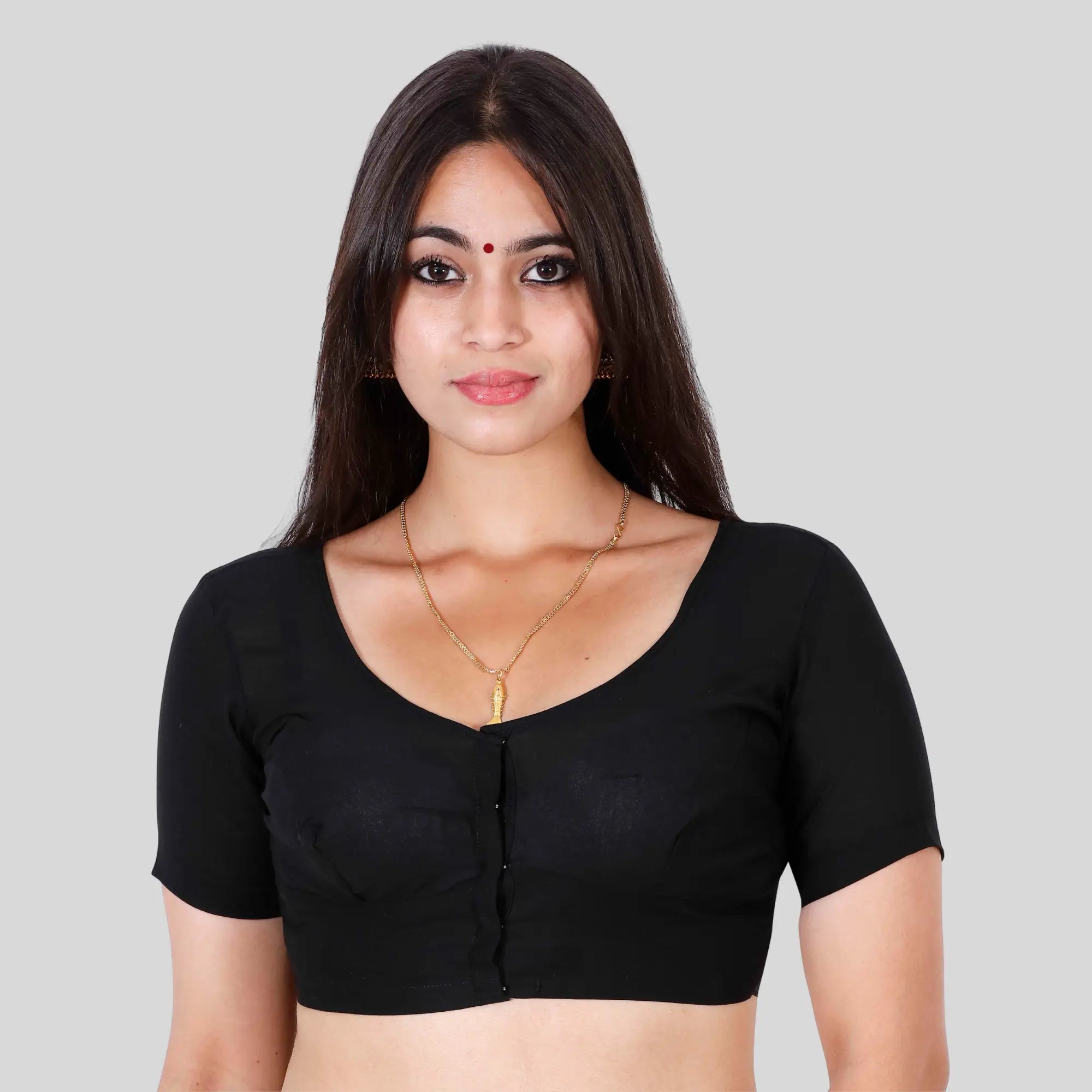 Black saree blouse