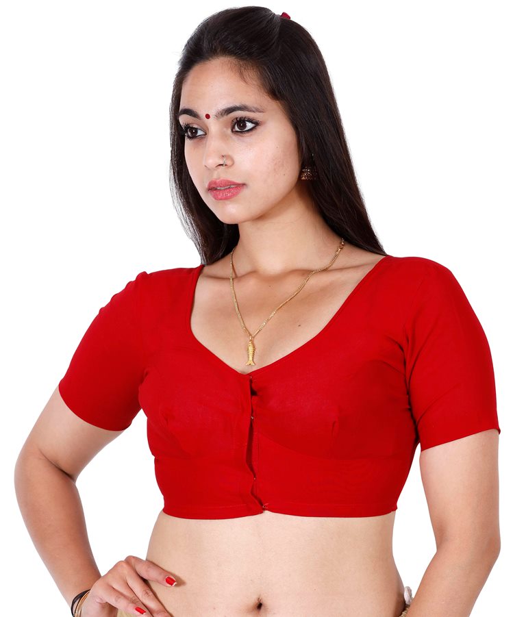 JISB Readymade blouse,Red - JIS BOUTIQUE