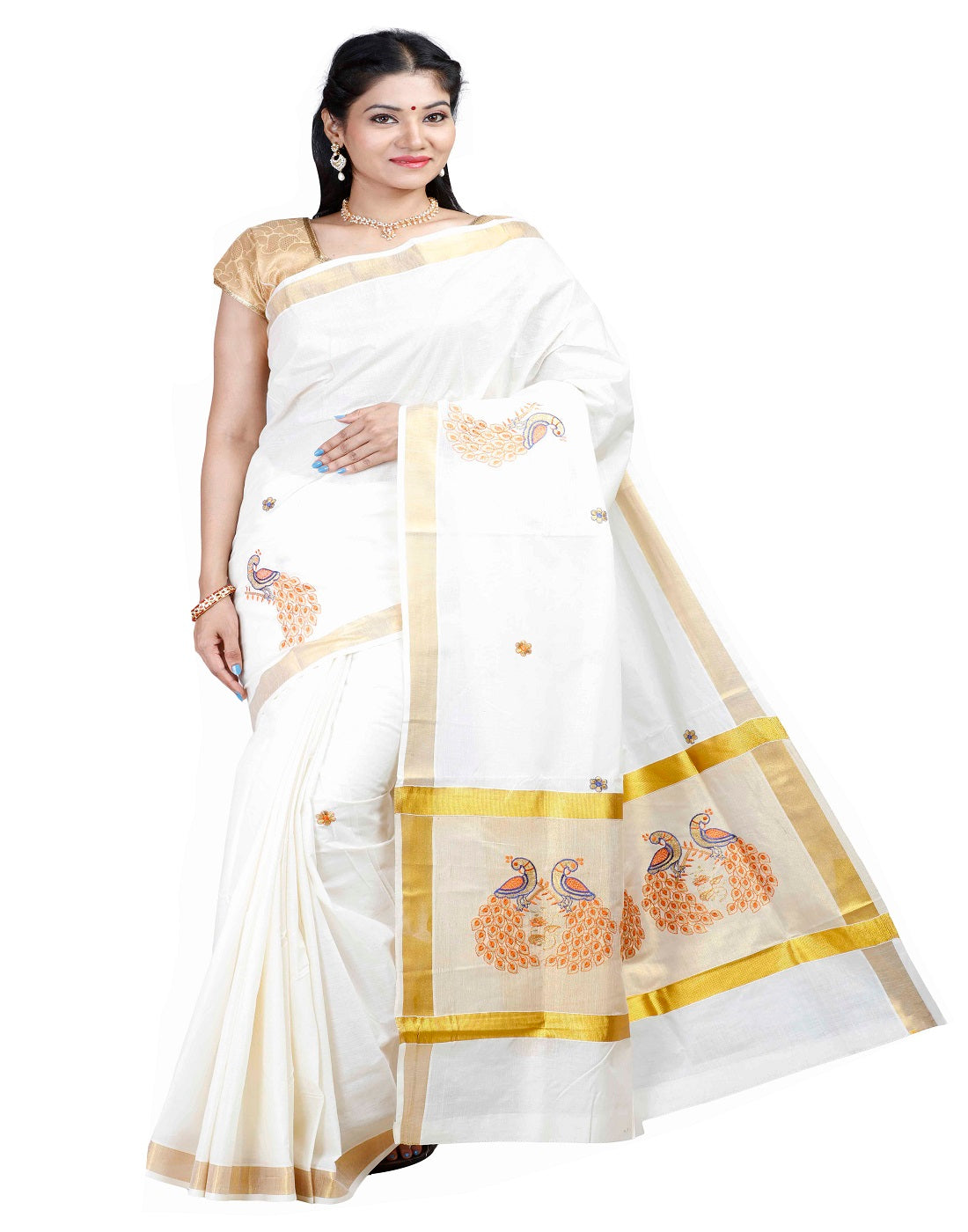 Kerala Cotton Elegant Saree - JIS BOUTIQUE