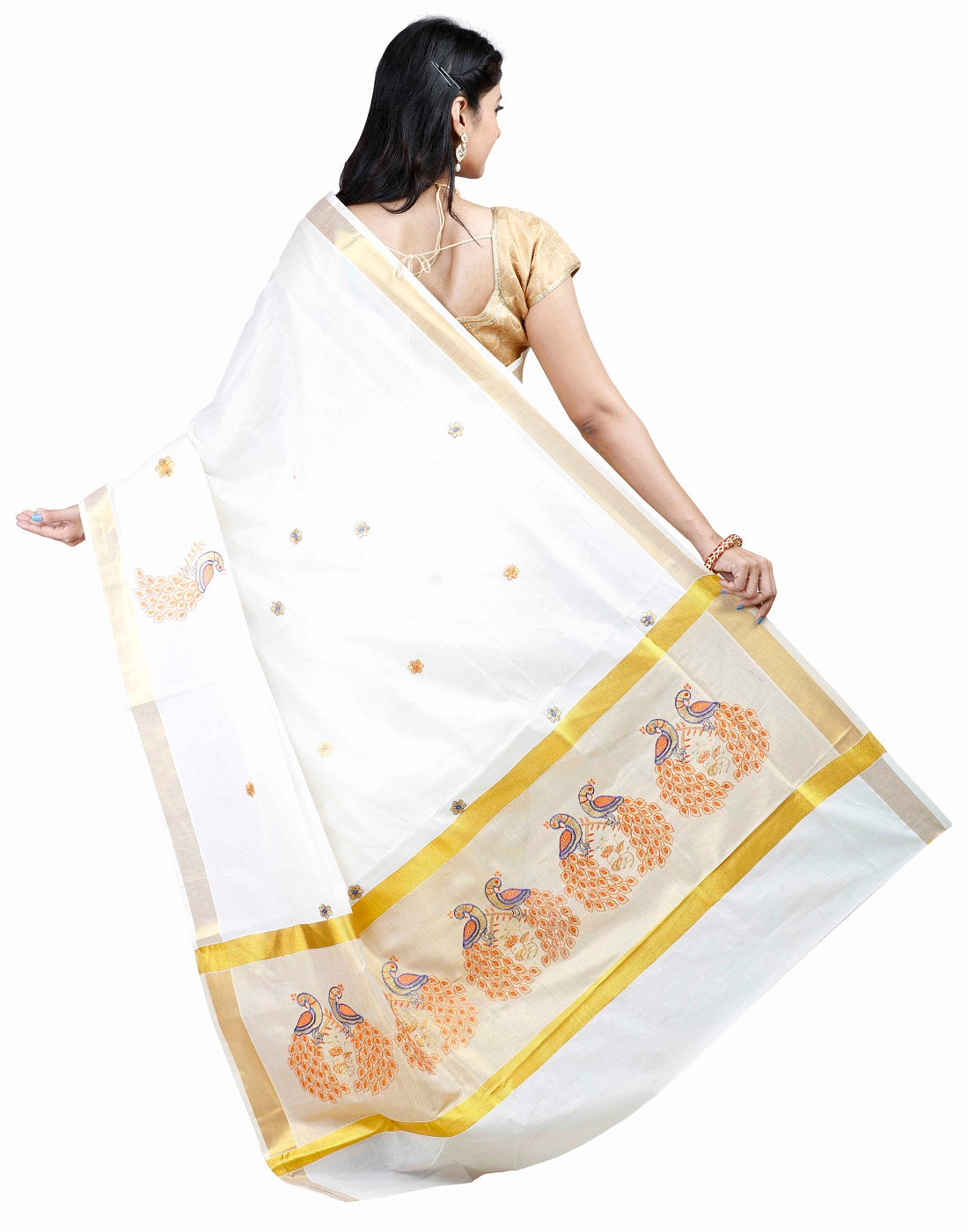 Kerala Cotton Elegant Saree - JIS BOUTIQUE
